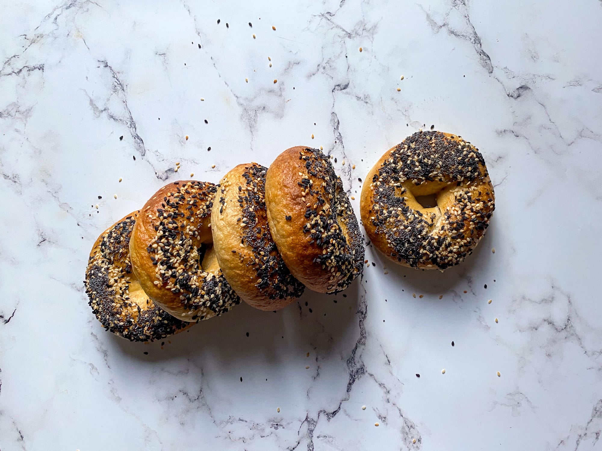 Bajgle na zakwasie - wersja 2.0